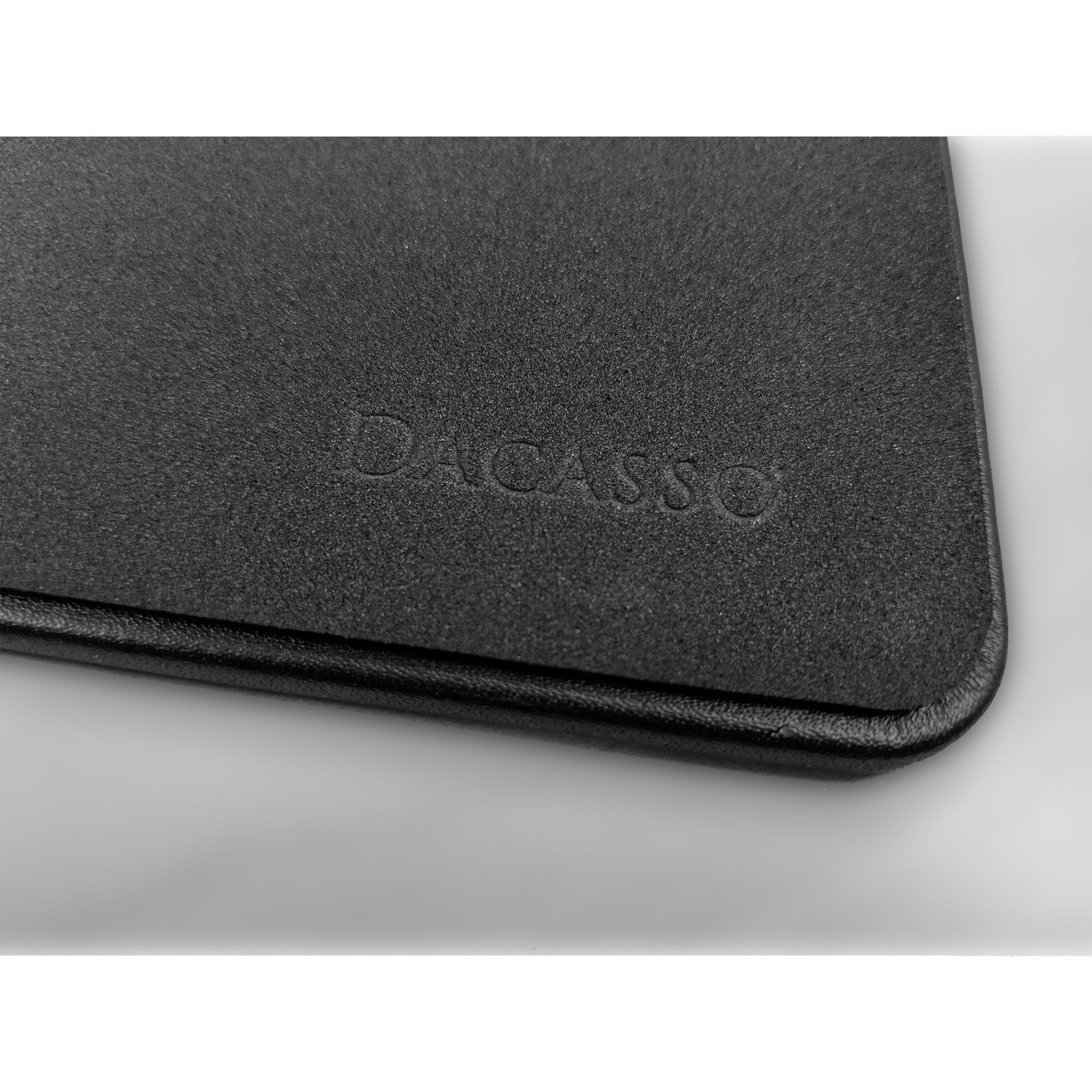 Black Leather 34" x 14" Conference Table Single Runner With Rubberized Enhanced Non-Slip Backing