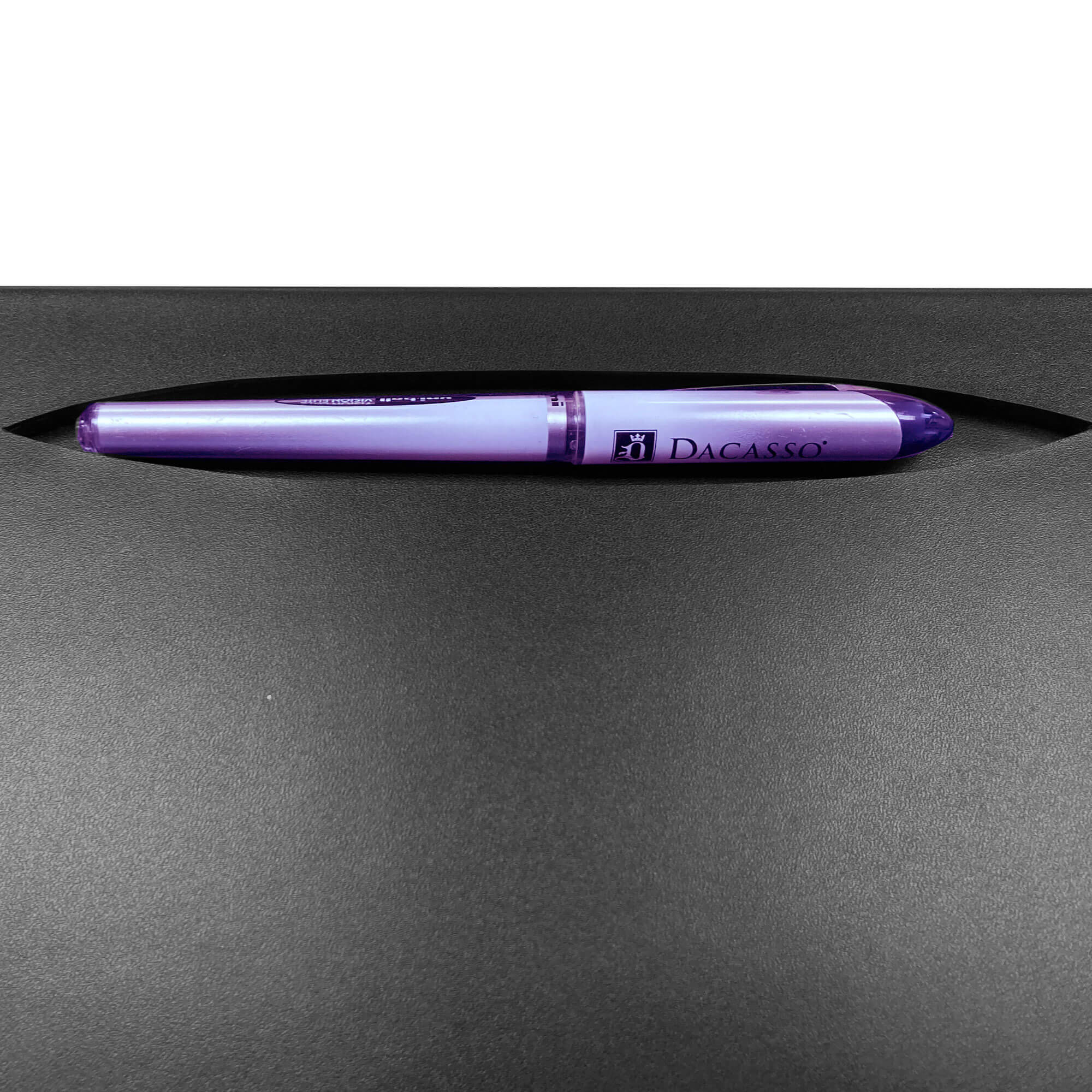 Black Leatherette Conference Table Pad with Pen Well, 17 x 14