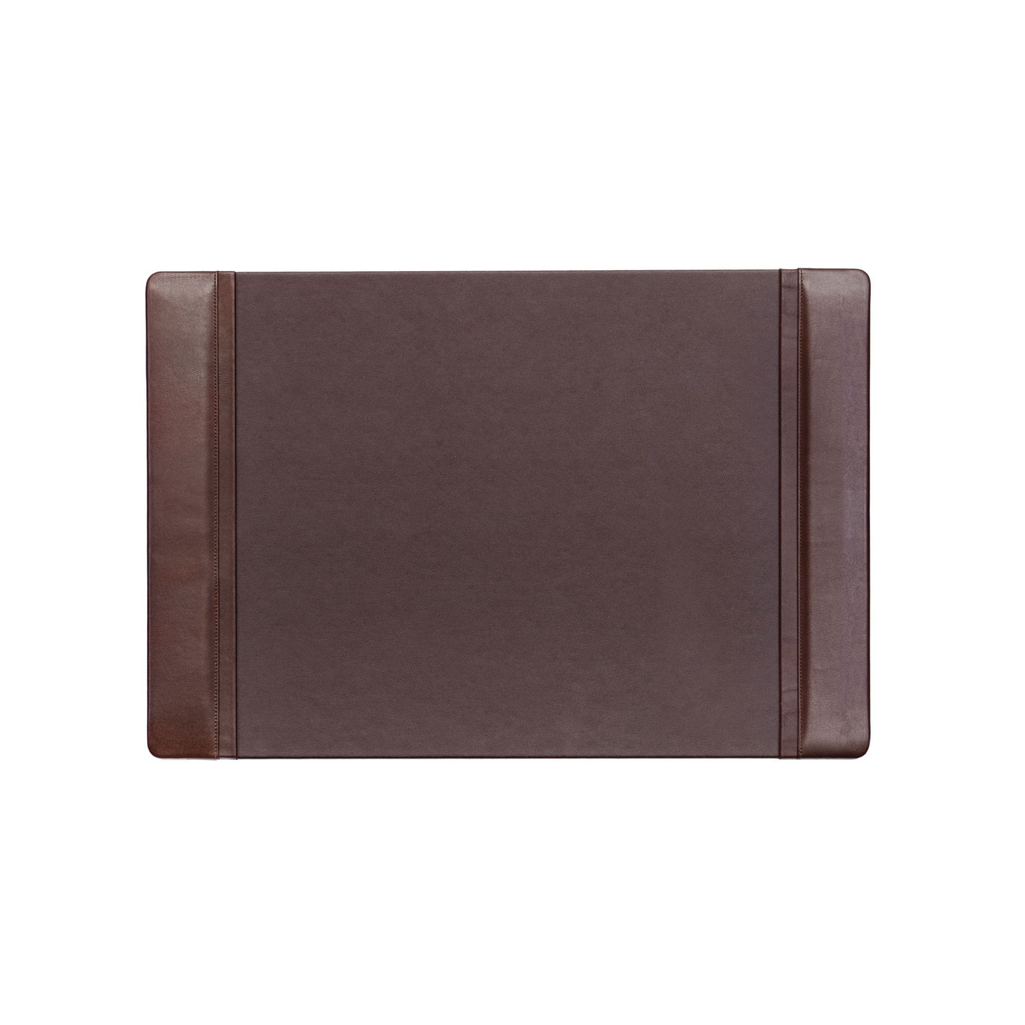 Chocolate Brown Leather 25.5" x 17.25" Side-Rail Desk Pad