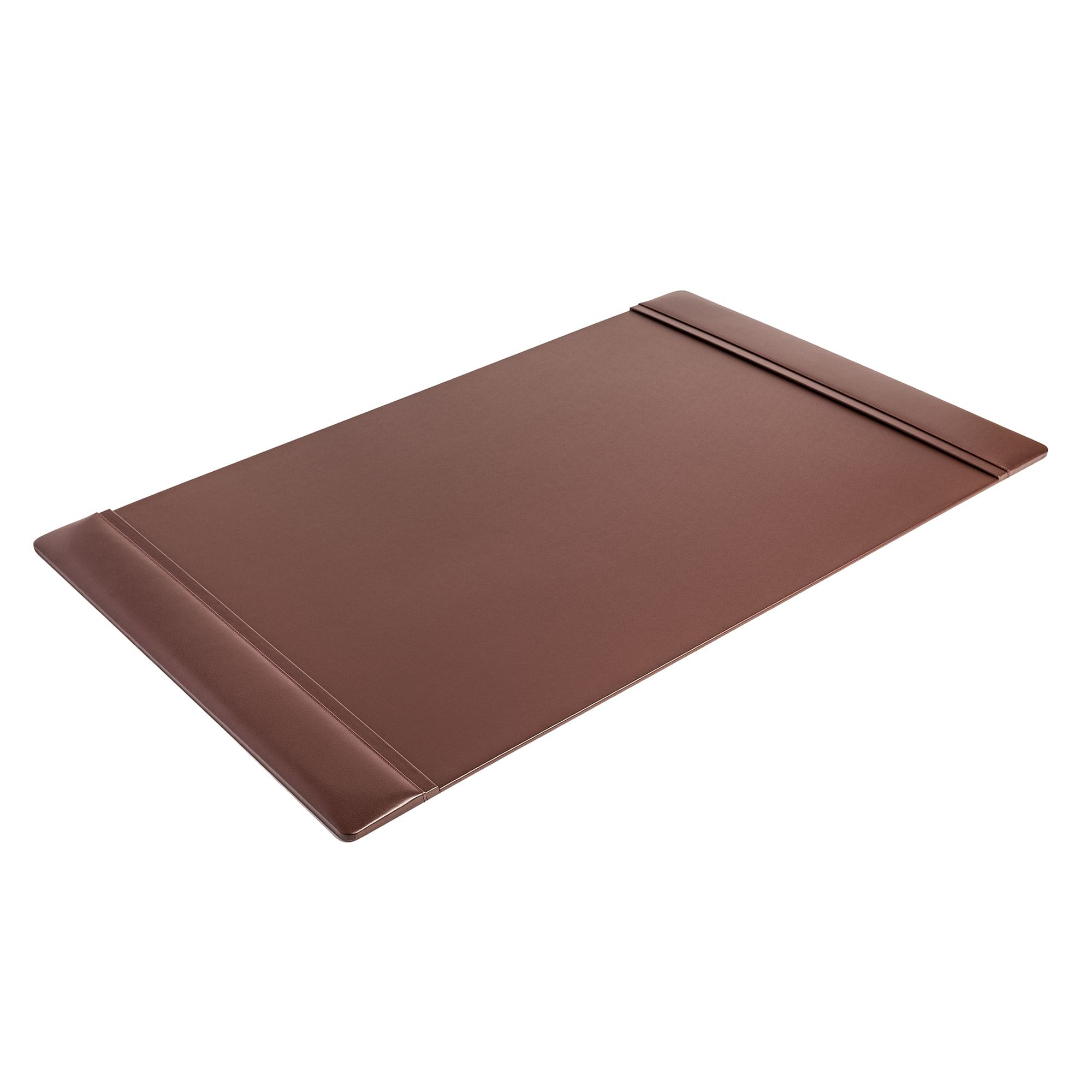 Chocolate Brown Leather 38" x 24" Desk Pad
