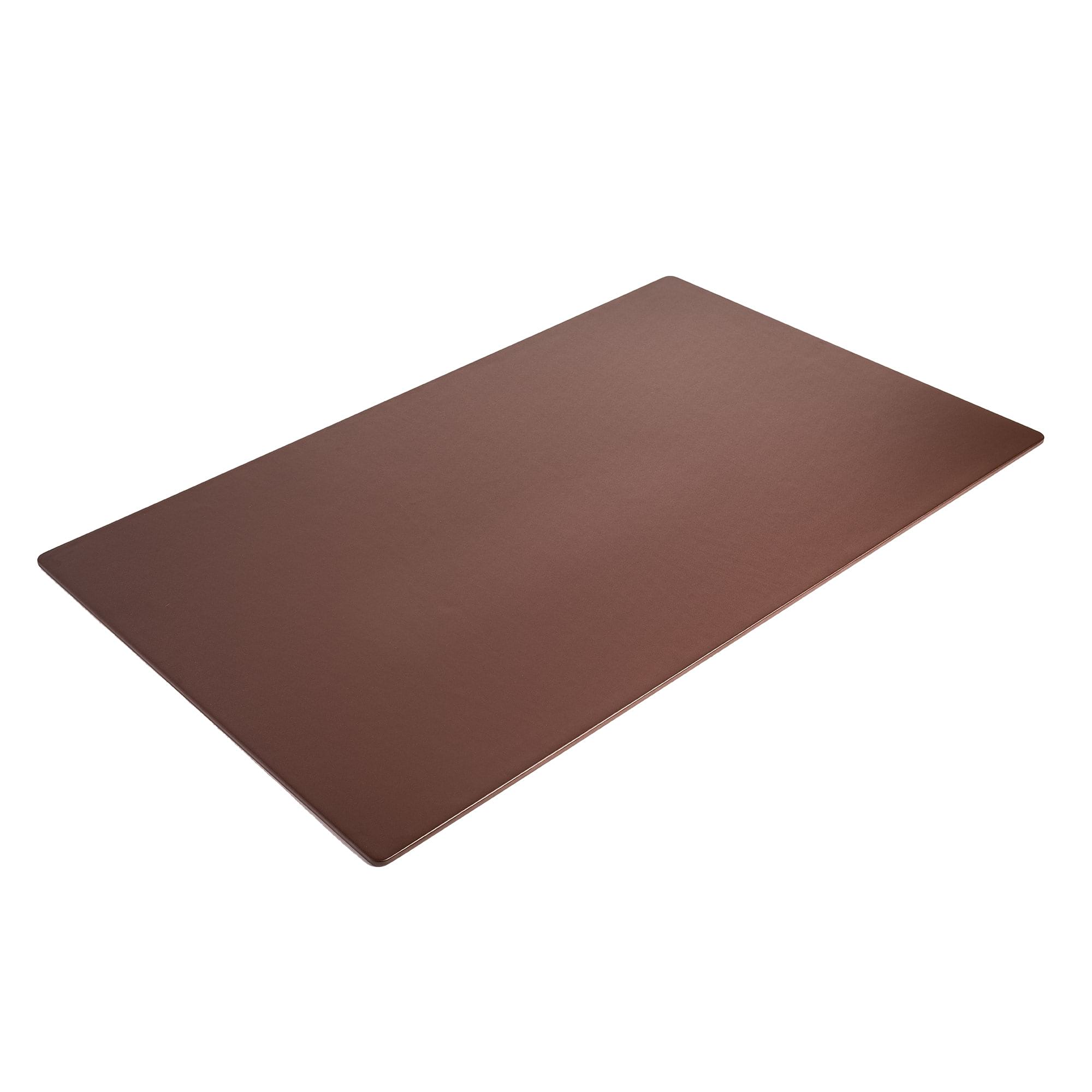 Chocolate Brown Leatherette 38" x 24" Desk Mat without Rails