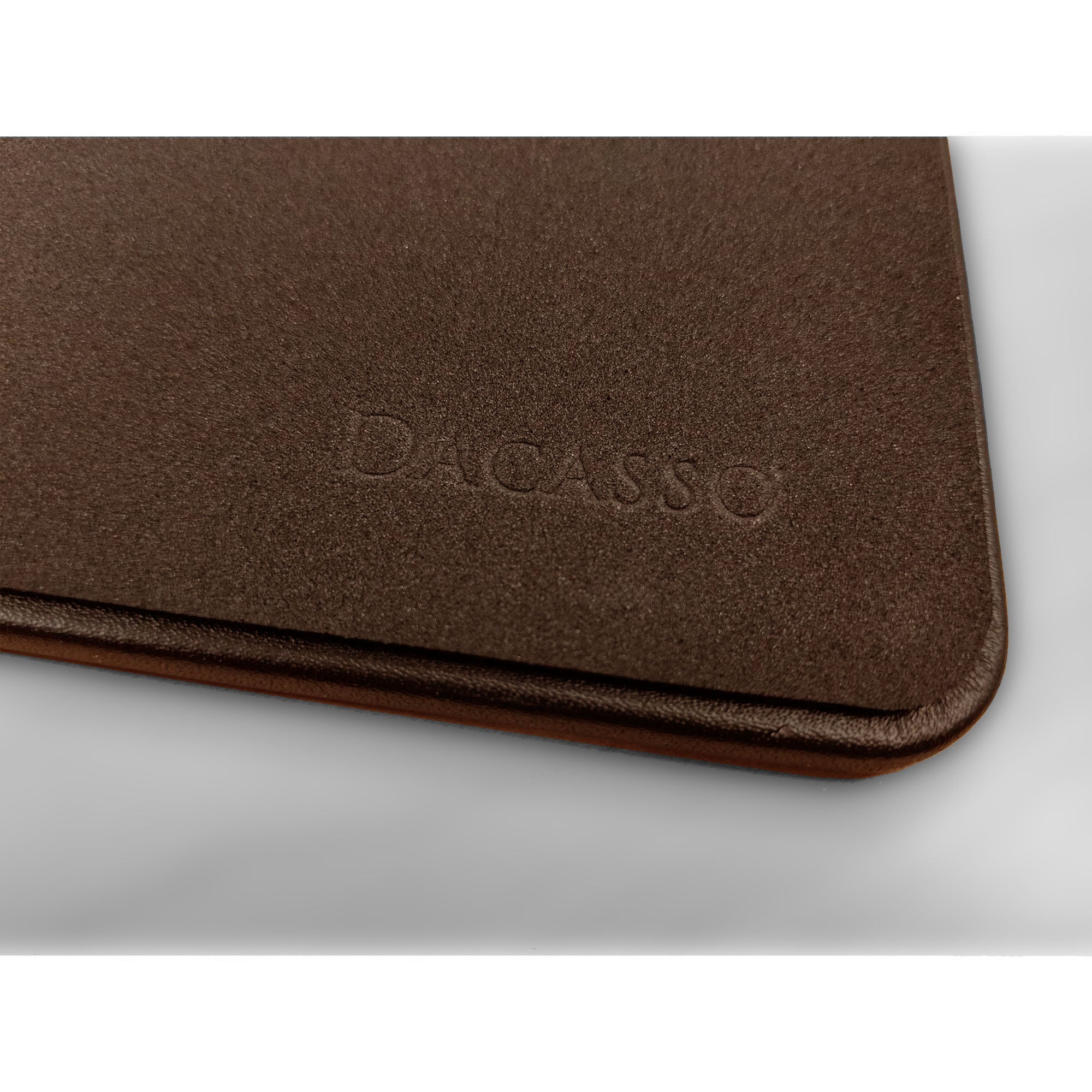 Chocolate Brown Leather 34" x 14" Keyboard/Mouse Desk Mat With Rubberized Enhanced Non-Slip Backing