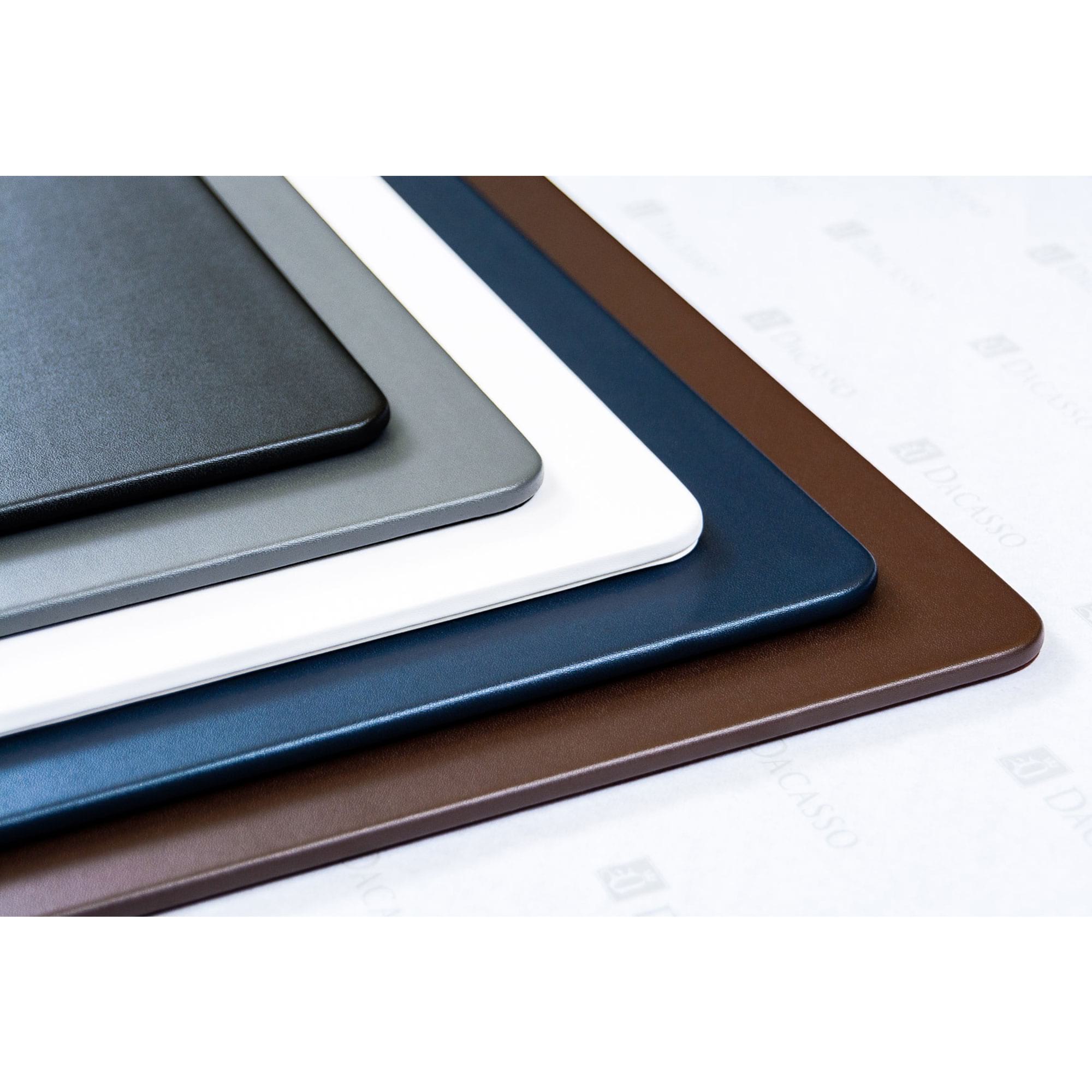 Gray Leatherette 17 x 14 Conference Table Pad