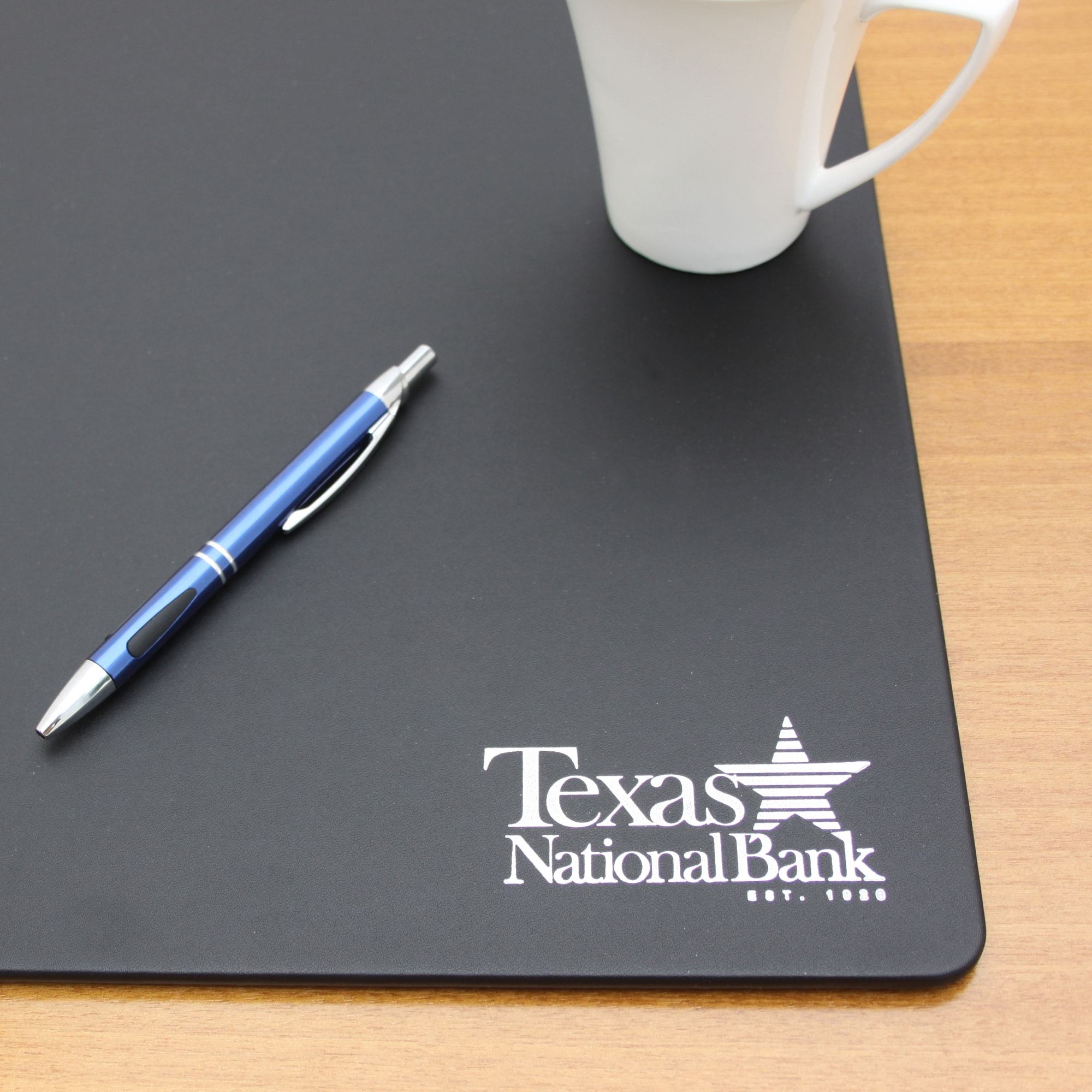 Gray Leatherette 17 x 14 Conference Table Pad