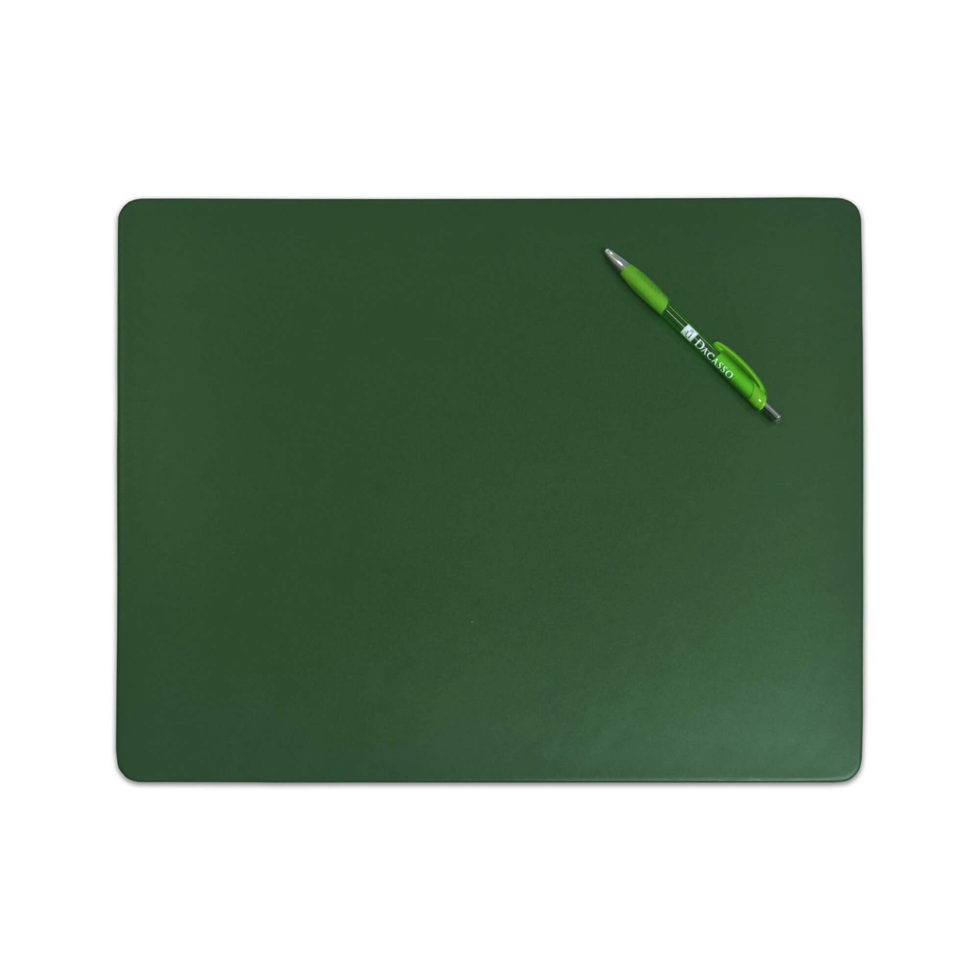 Dark Green Leather 17 x 14 Conference Table Pad