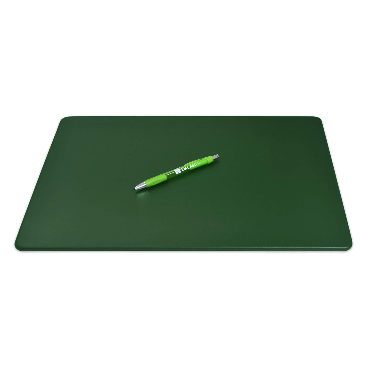 Dark Green Leather 17 x 14 Conference Table Pad