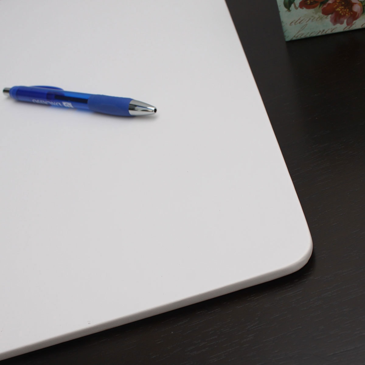 White Leatherette 17 x 14 Conference Table Pad