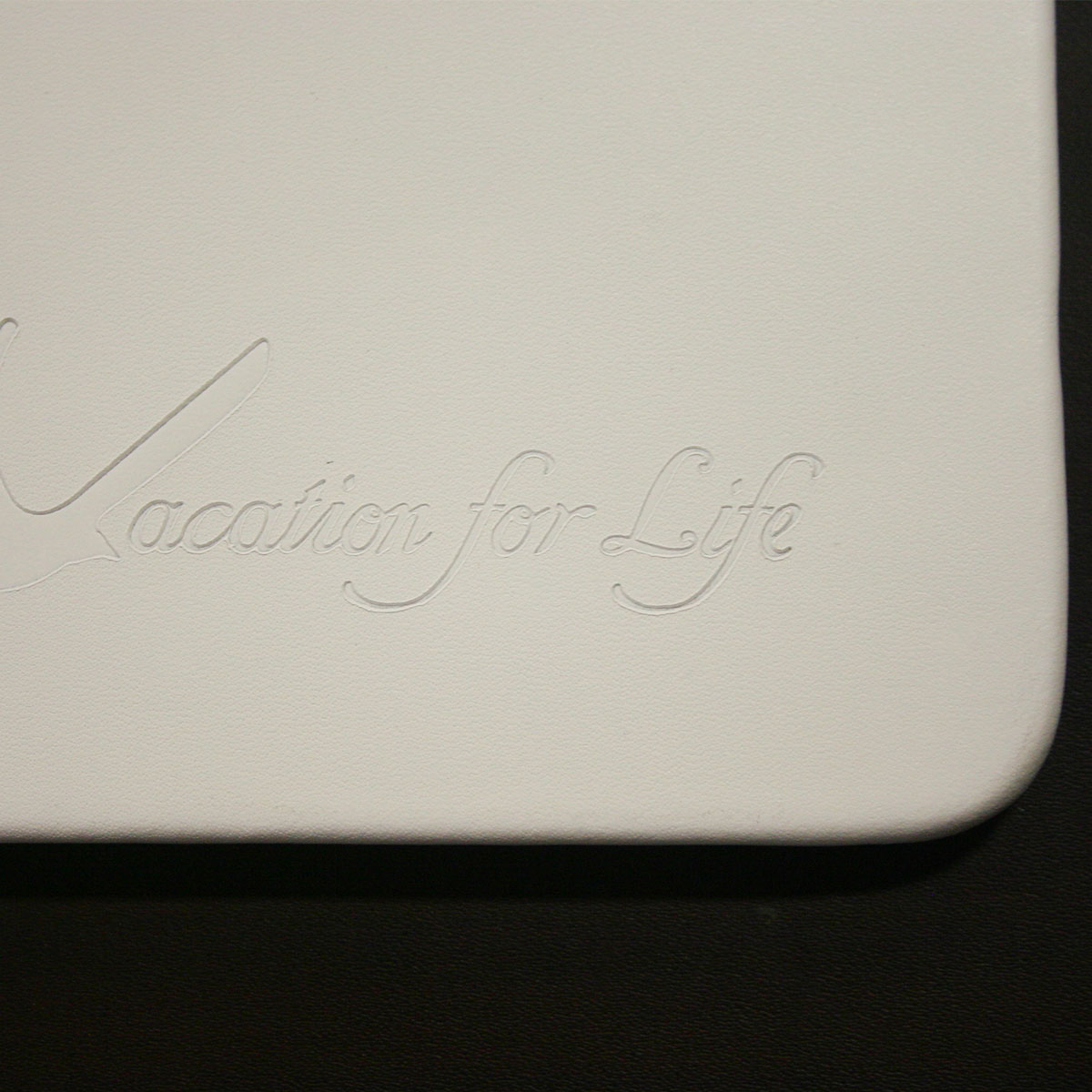 White Leatherette 17 x 14 Conference Table Pad