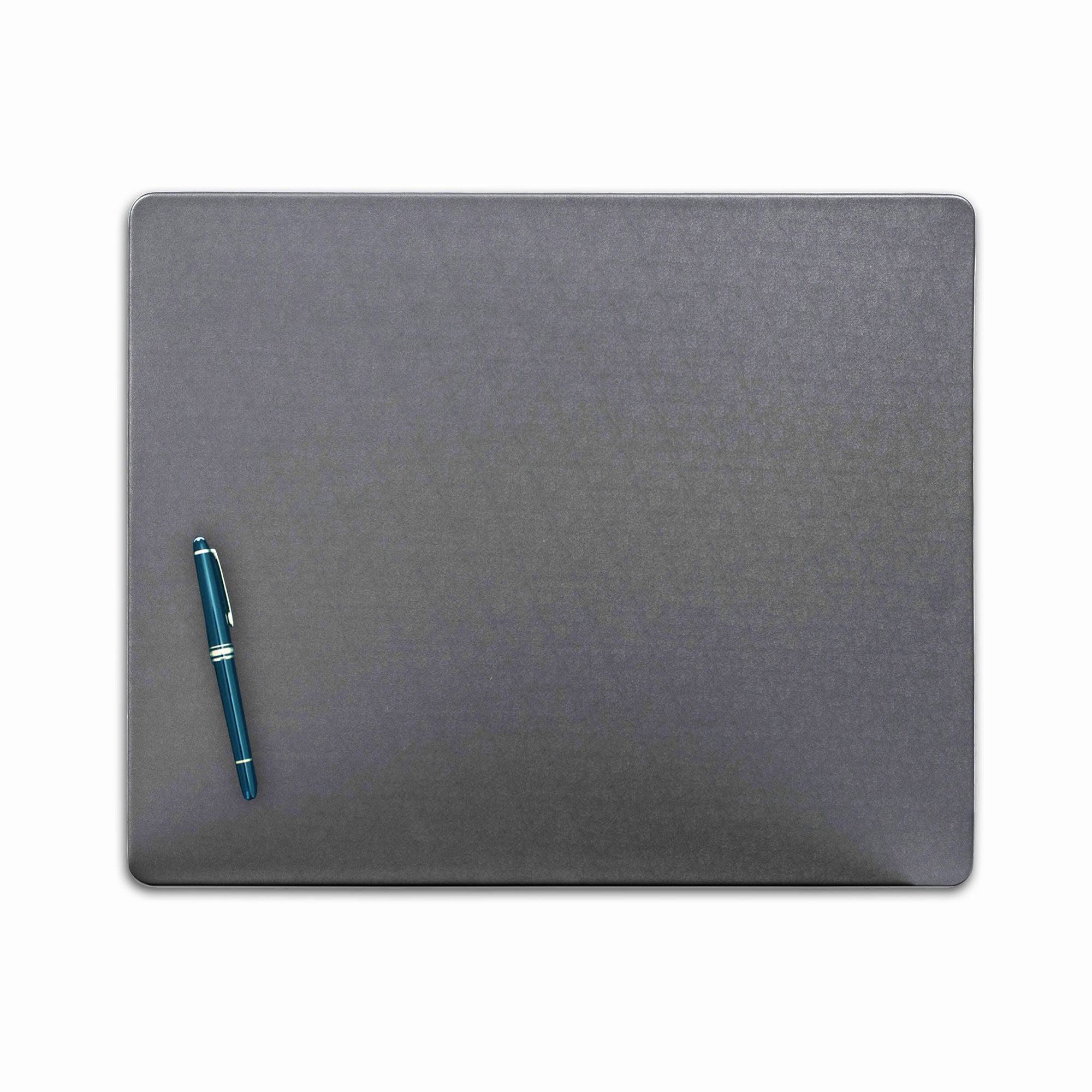 Gray Leather 17 x 14 Conference Table Pad