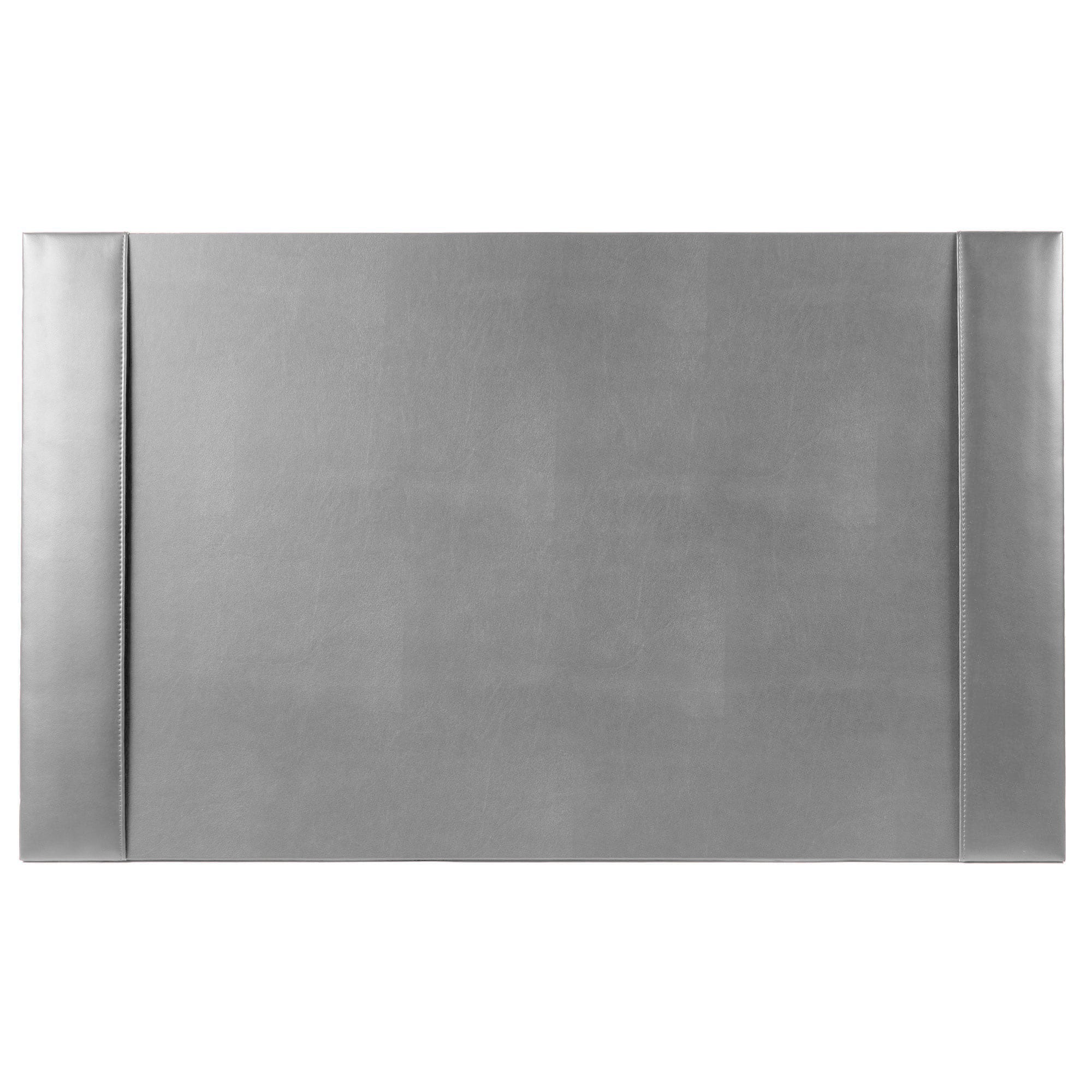 Gray Bonded Leather Desk Pad, 30 x 18