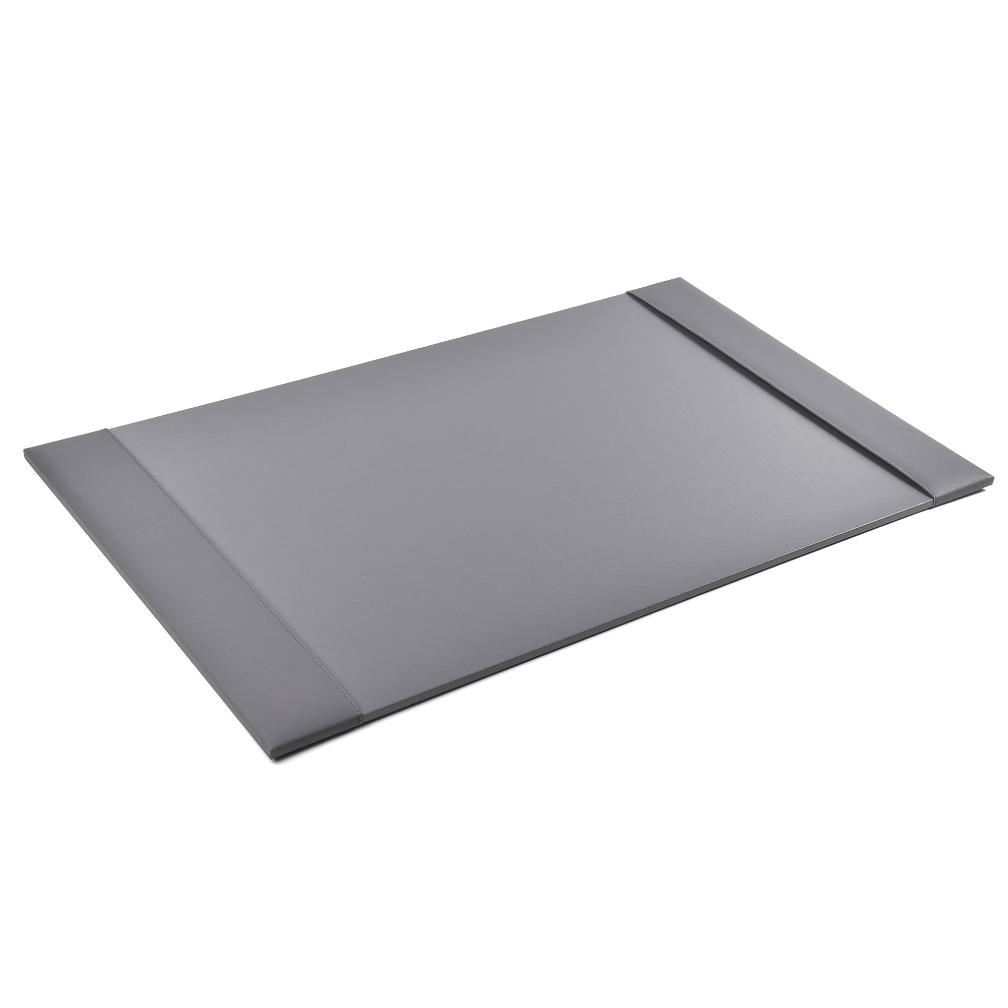 Gray Bonded Leather Desk Pad, 30 x 18