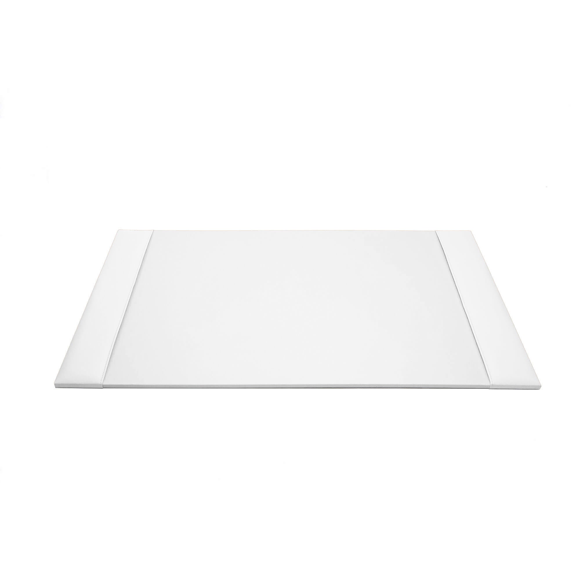 White Bonded Leather Desk Pad, 30 x 18