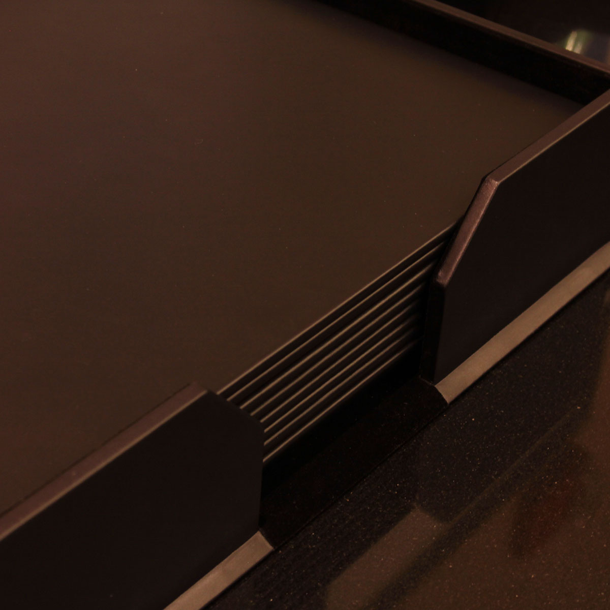 12 Seat Black Leather Conference Room Set w/ Round Coasters, 17 x 14 Size Pads