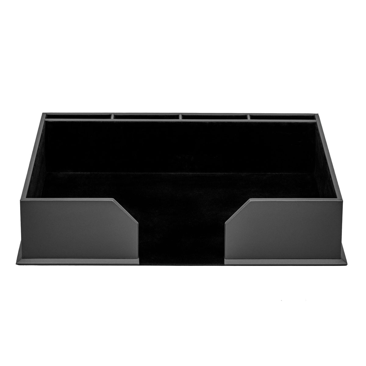 12 Seat Black Leather Conference Room Set w/ Square Coasters, 17 x 14 Size Pads
