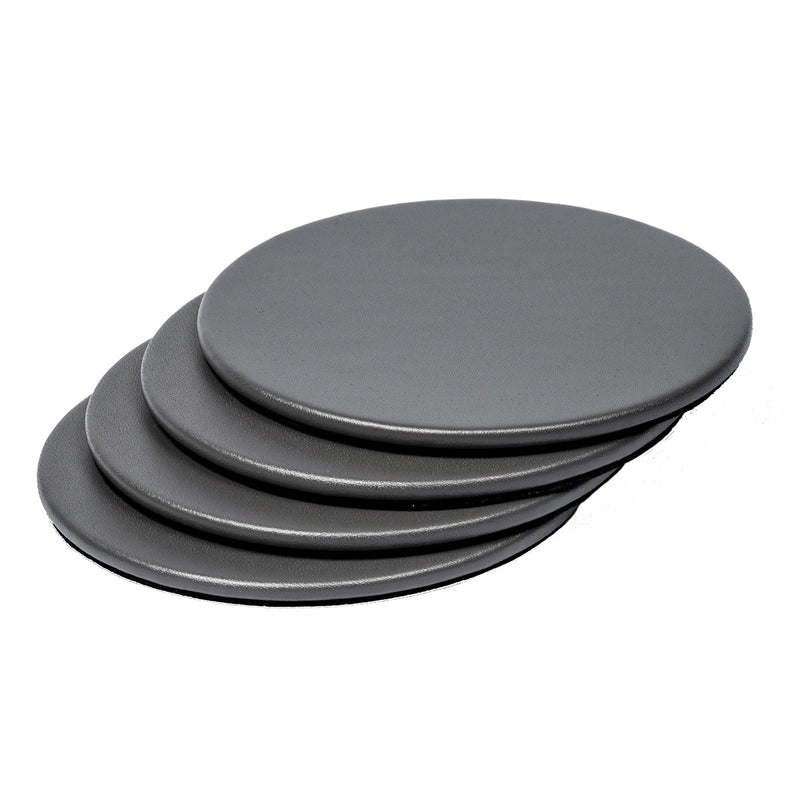 12 Seat Gray Leather Conference Room Set w/ Round Coasters