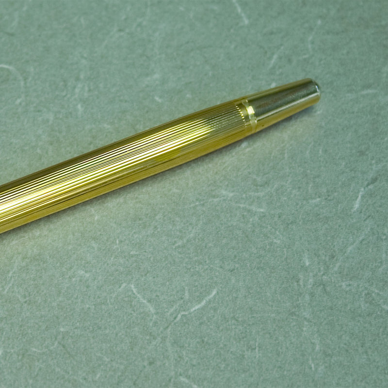 Gold Ribbed Pen
