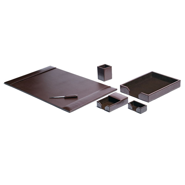 Dark Brown Bonded Leather 36 x 17 No Core Rollable Desk Mat/Pad –  dacasso-inc