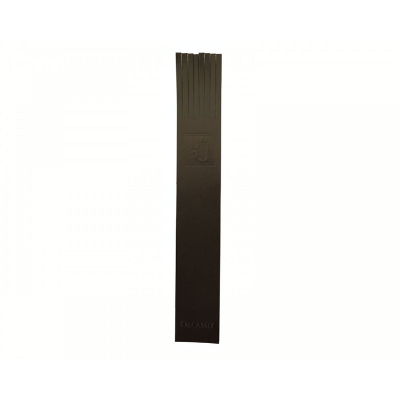 Custom Top-Grain Leather Bookmark - Black