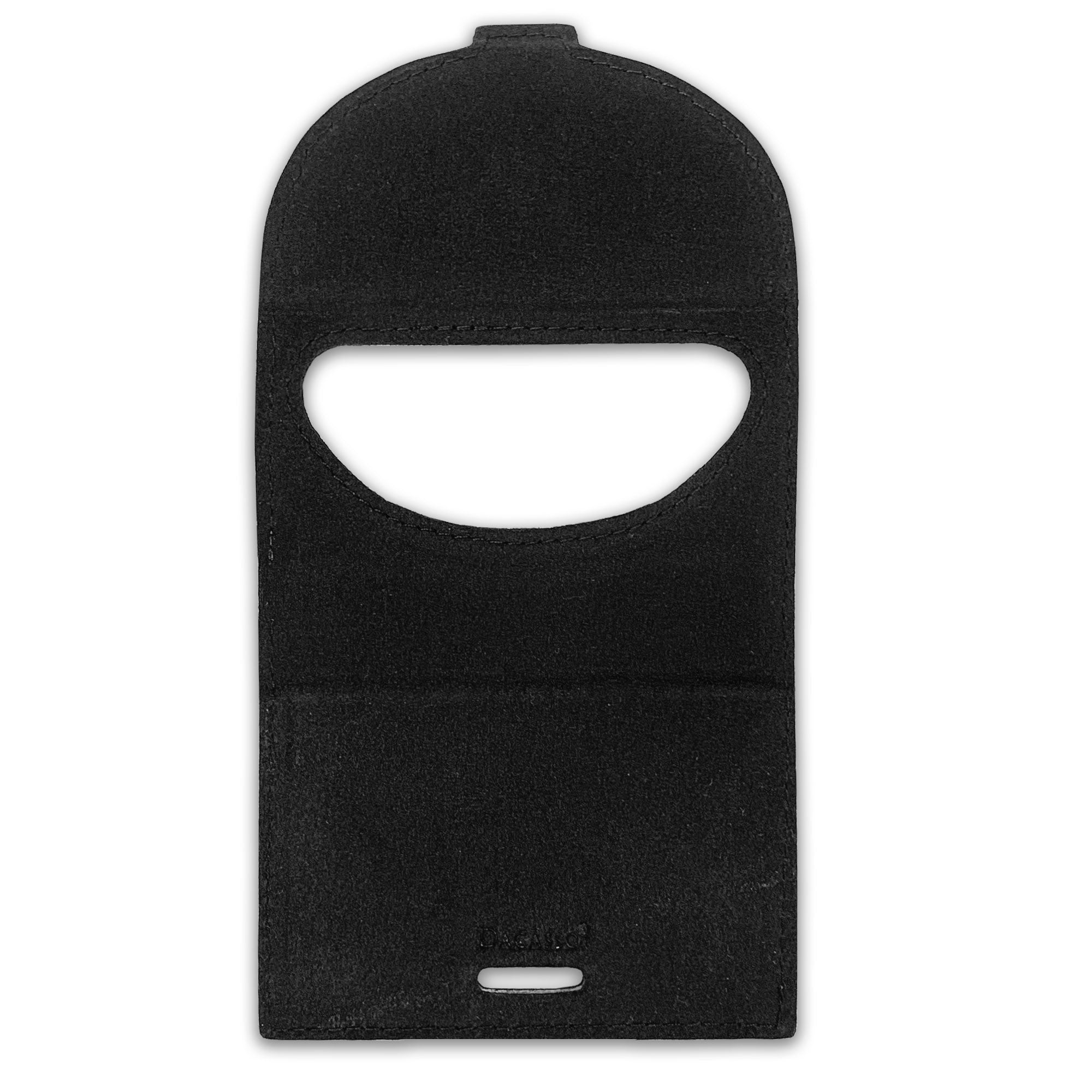 Classic Black Leather Foldable Cell Phone Holder
