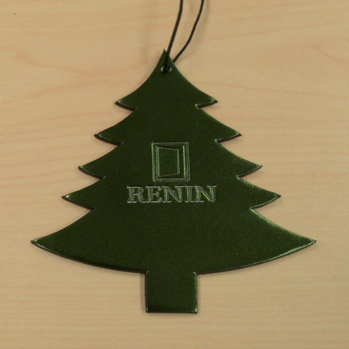 Metallic Green Xmas Tree Ornament