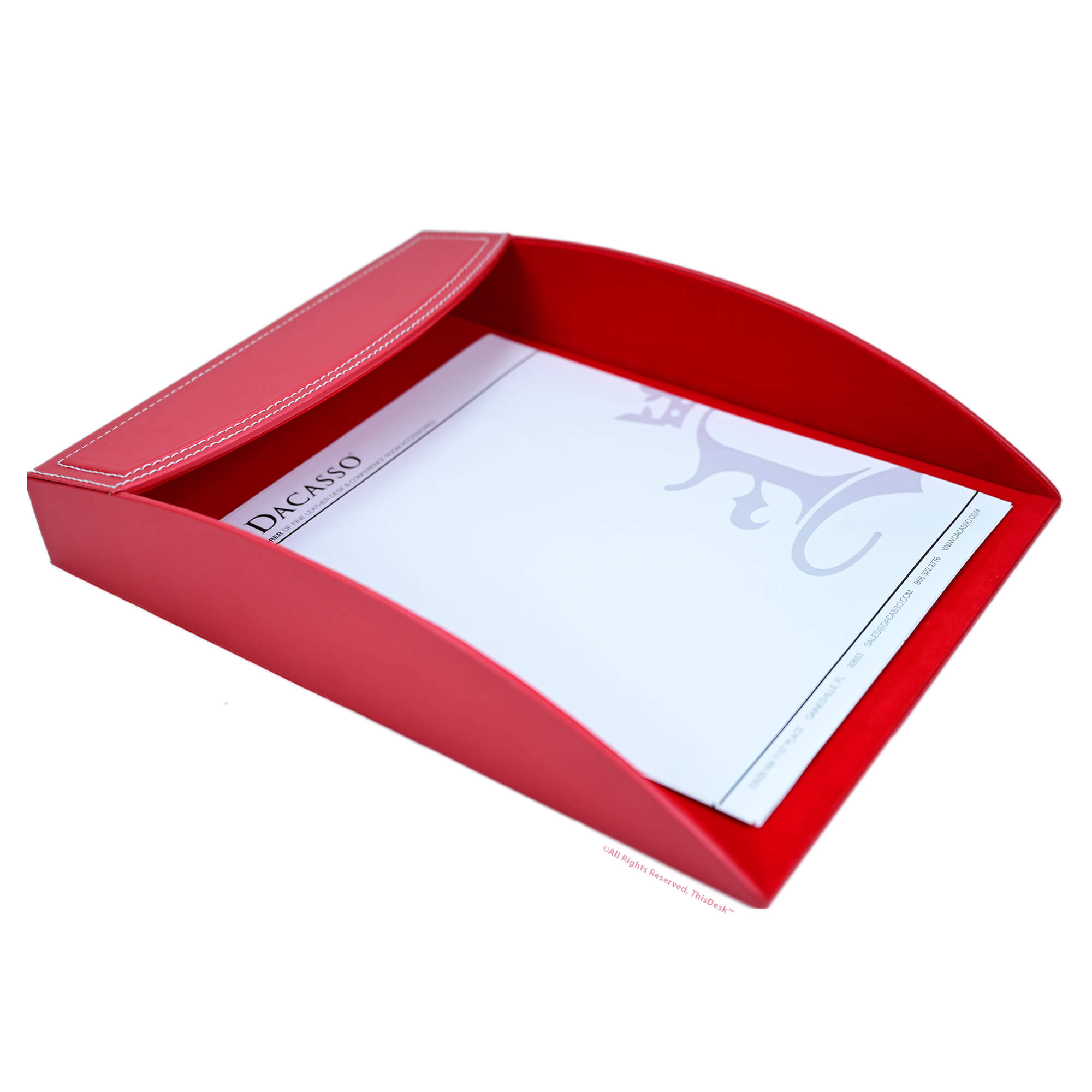 Home/Office 5pc Desk Accessory Set - Red