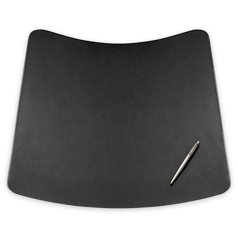 Classic Black Leather 17" x 14" Conference Pad for Round Table