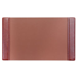 Mocha Leather 34" x 20" Side-Rail Desk Pad