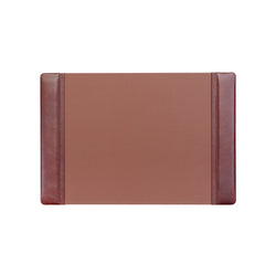 Mocha Leather 25.5" x 17.25" Side-Rail Desk Pad