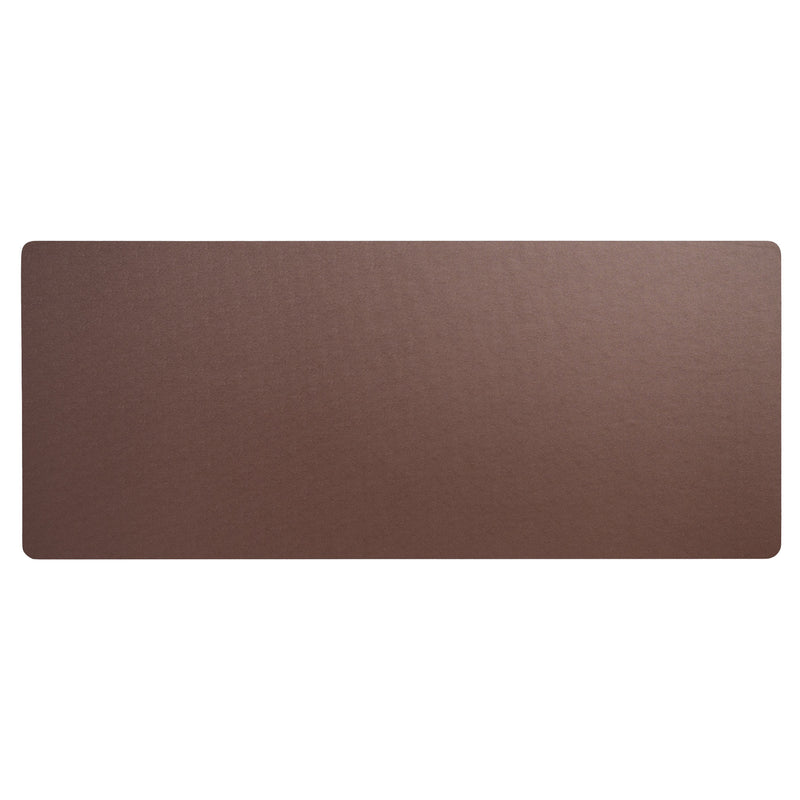 Chocolate Brown Leatherette 30" x 12.5" Keyboard/Mouse Desk Mat