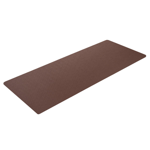 Chocolate Brown Leatherette 30" x 12.5" Keyboard/Mouse Desk Mat