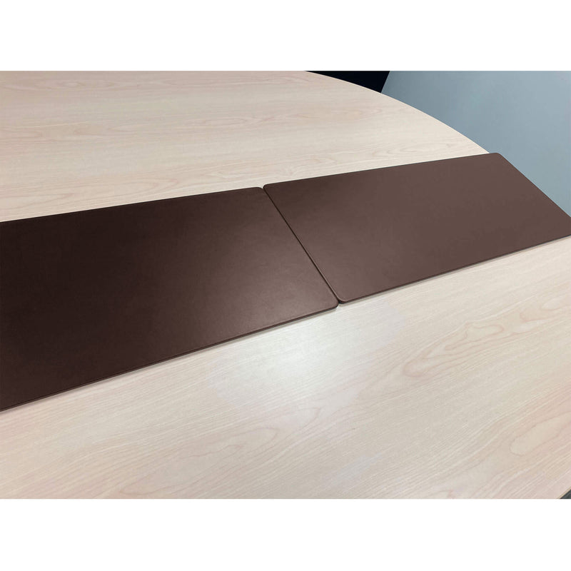 Chocolate Brown Leatherette 30" x 12.5" Conference Table Single Runner