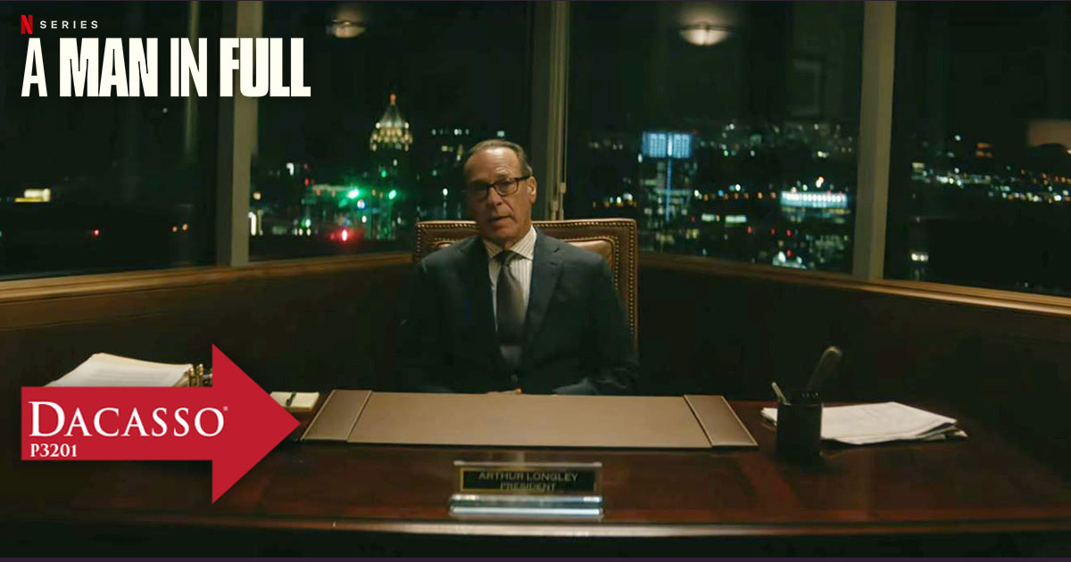 Desk pad cameo appearance on the Netflix series "A Man In Full"