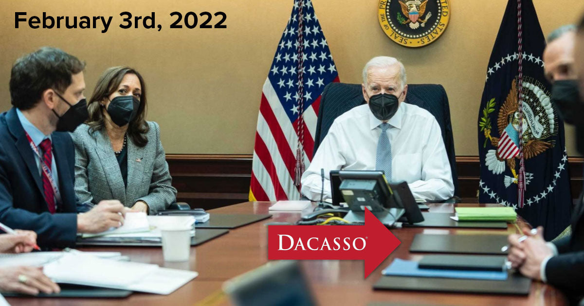 Dacasso Black Leather Conference Pads used by President Joe Biden and Vice President Kamala Harris during ISIS raid