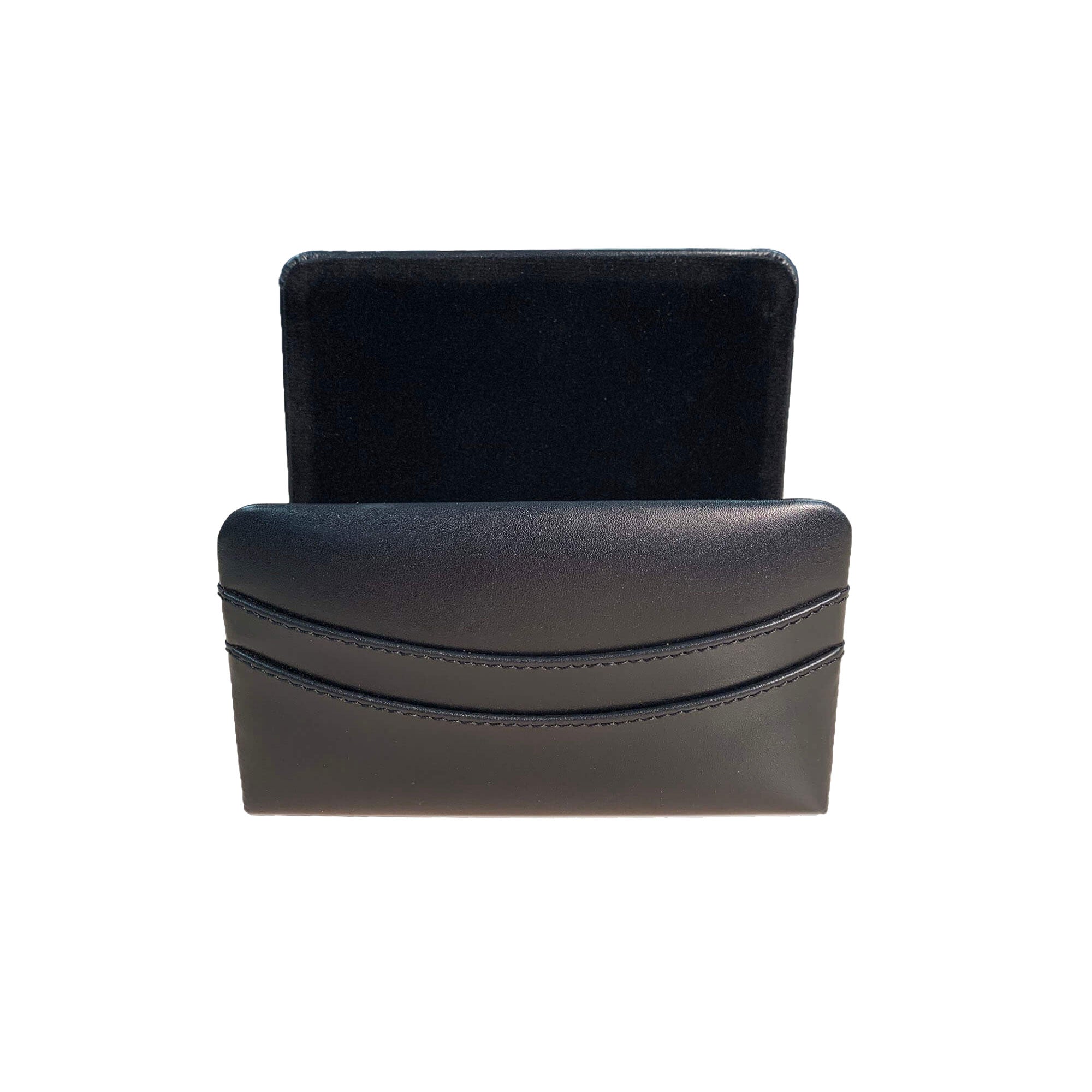 Classic Black Leather Letter Holder