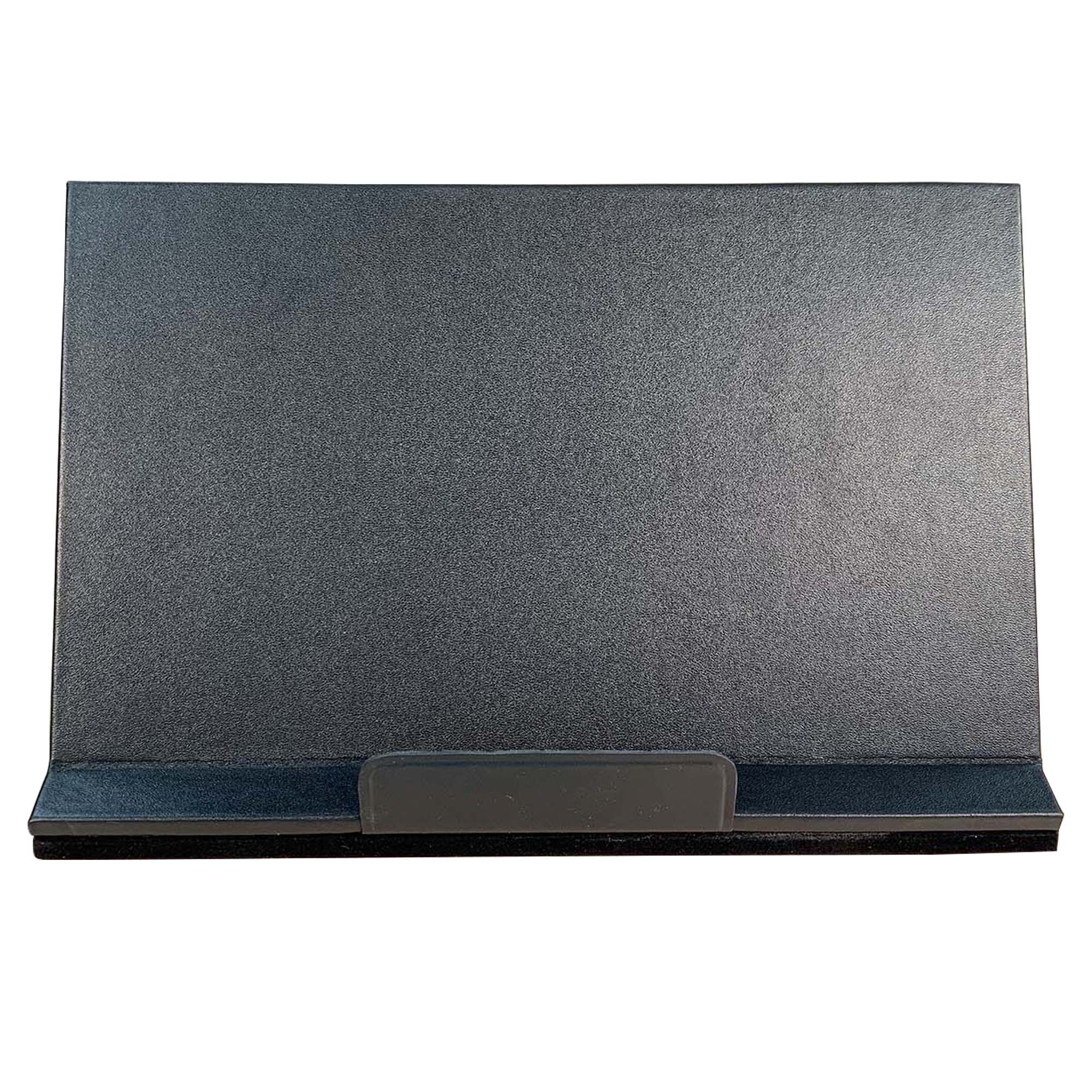 Classic Black Leather Tablet Stand