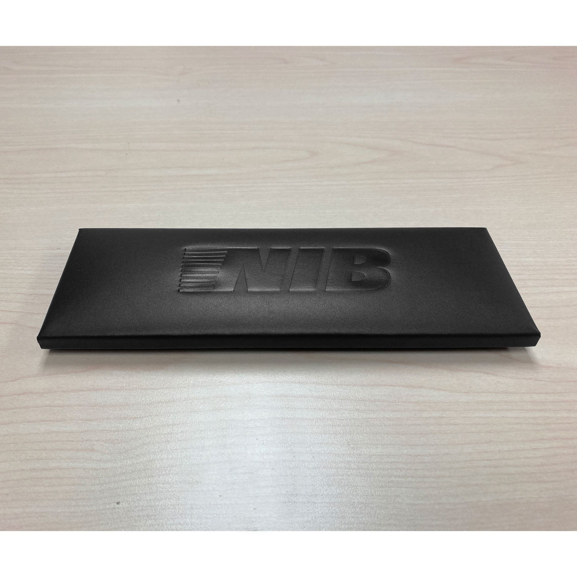 Black Leather Enhanced Conference Room Organizer