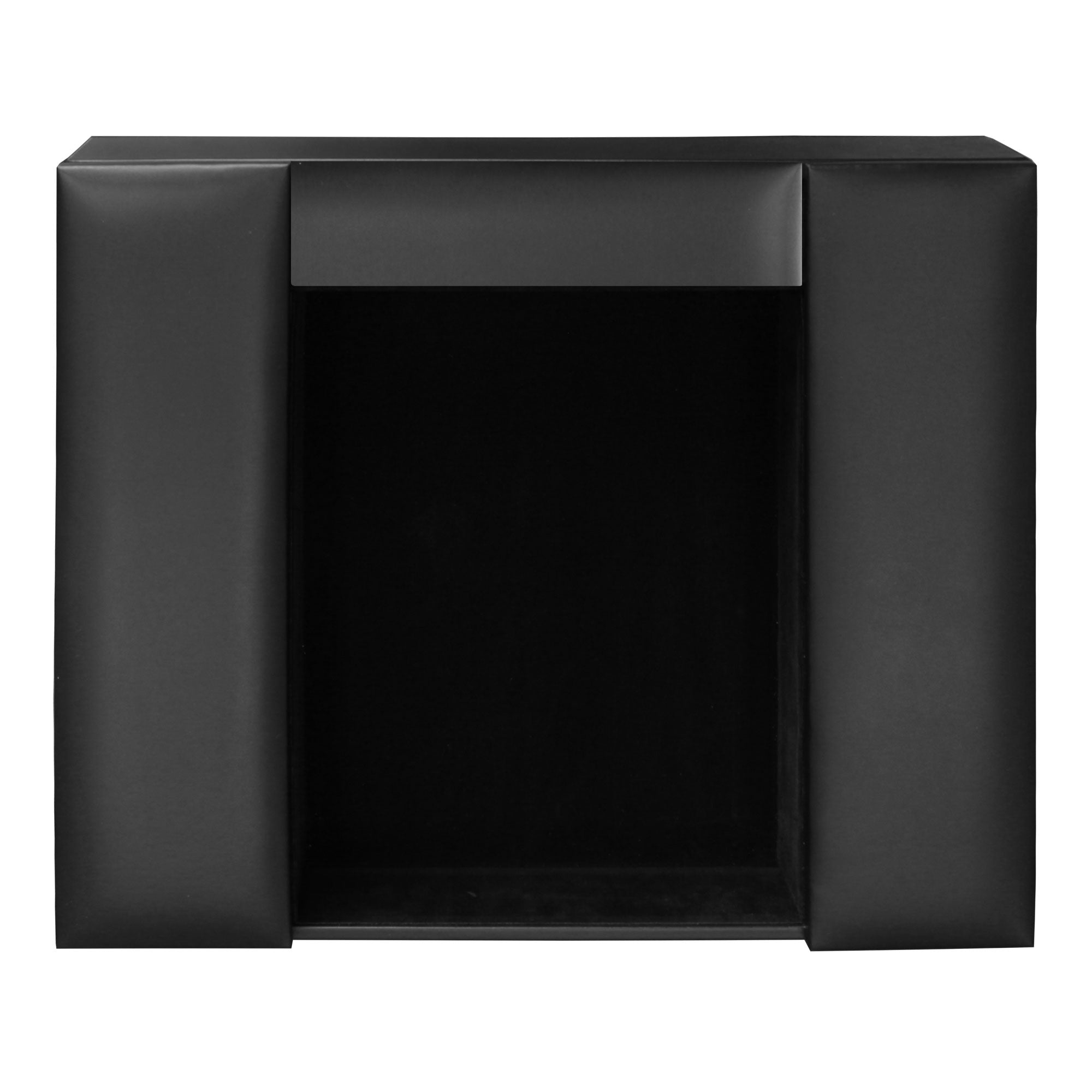 Black Leather Enhanced Conference Room Organizer