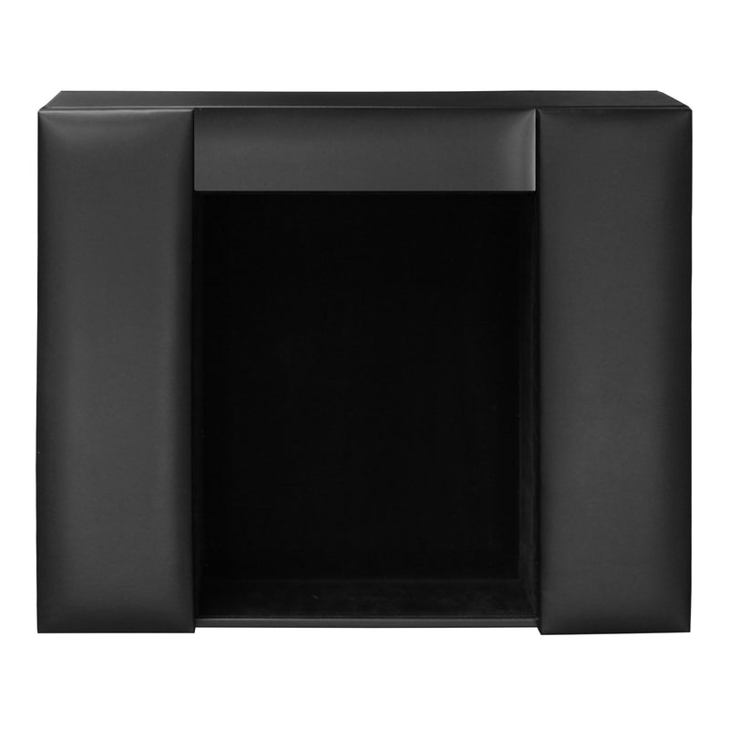 Black Leather Enhanced Conference Room Organizer