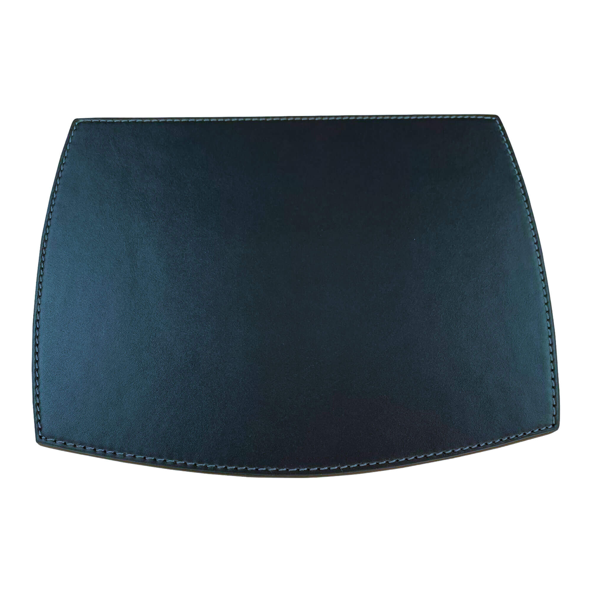 Rustic Black Leather Mouse Pad