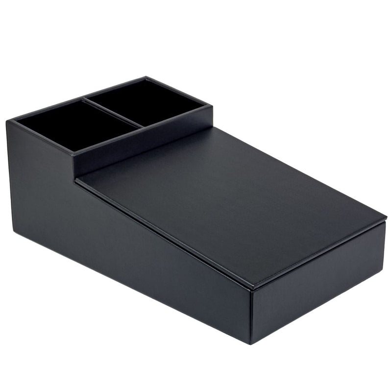 Black Leatherette Coffee Condiment Organizer