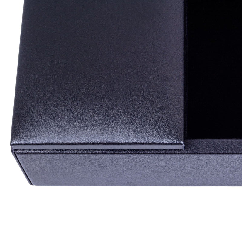 Black Leatherette Enhanced Conference Room Organizer