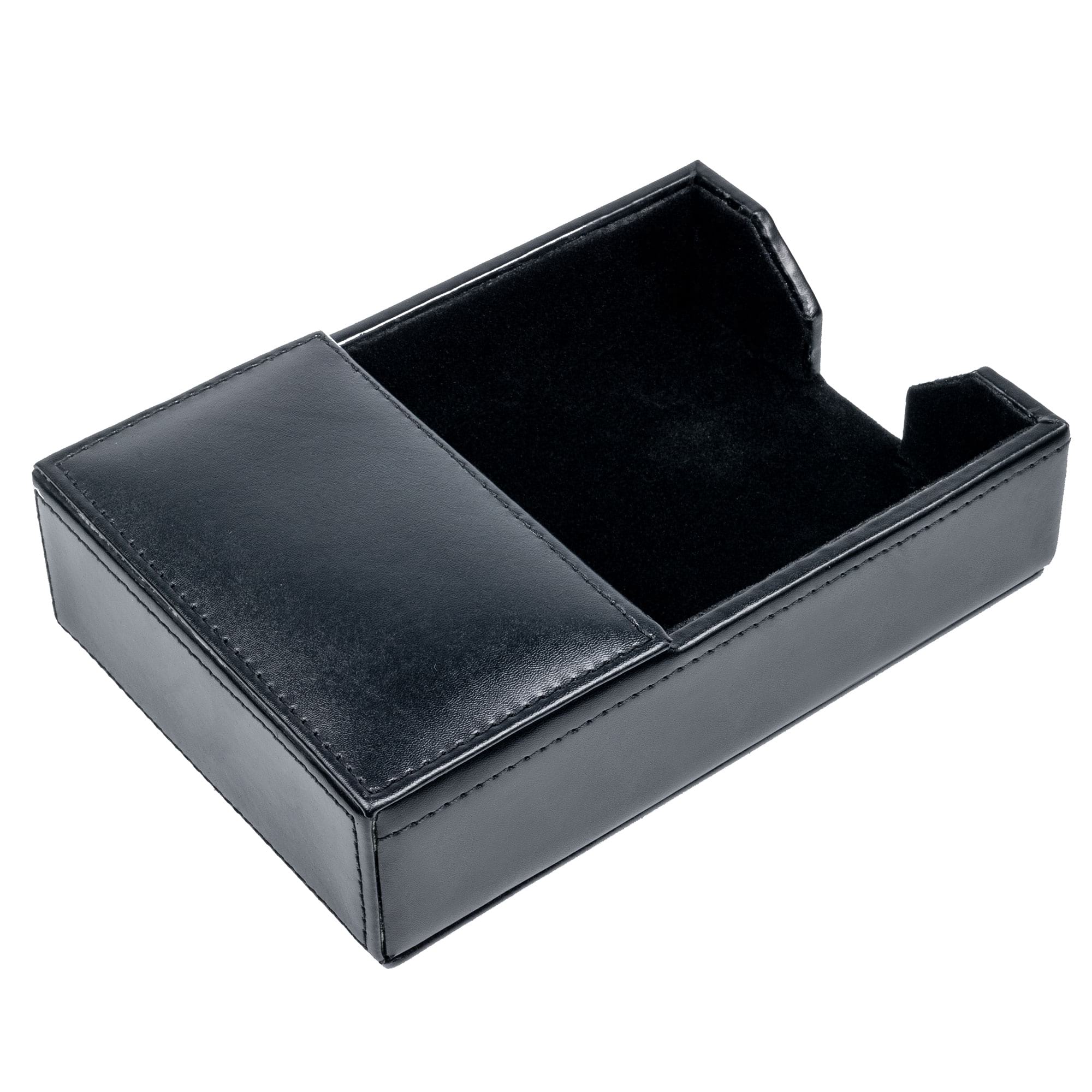 Black Bonded Leather 4" x 6" Memo Holder