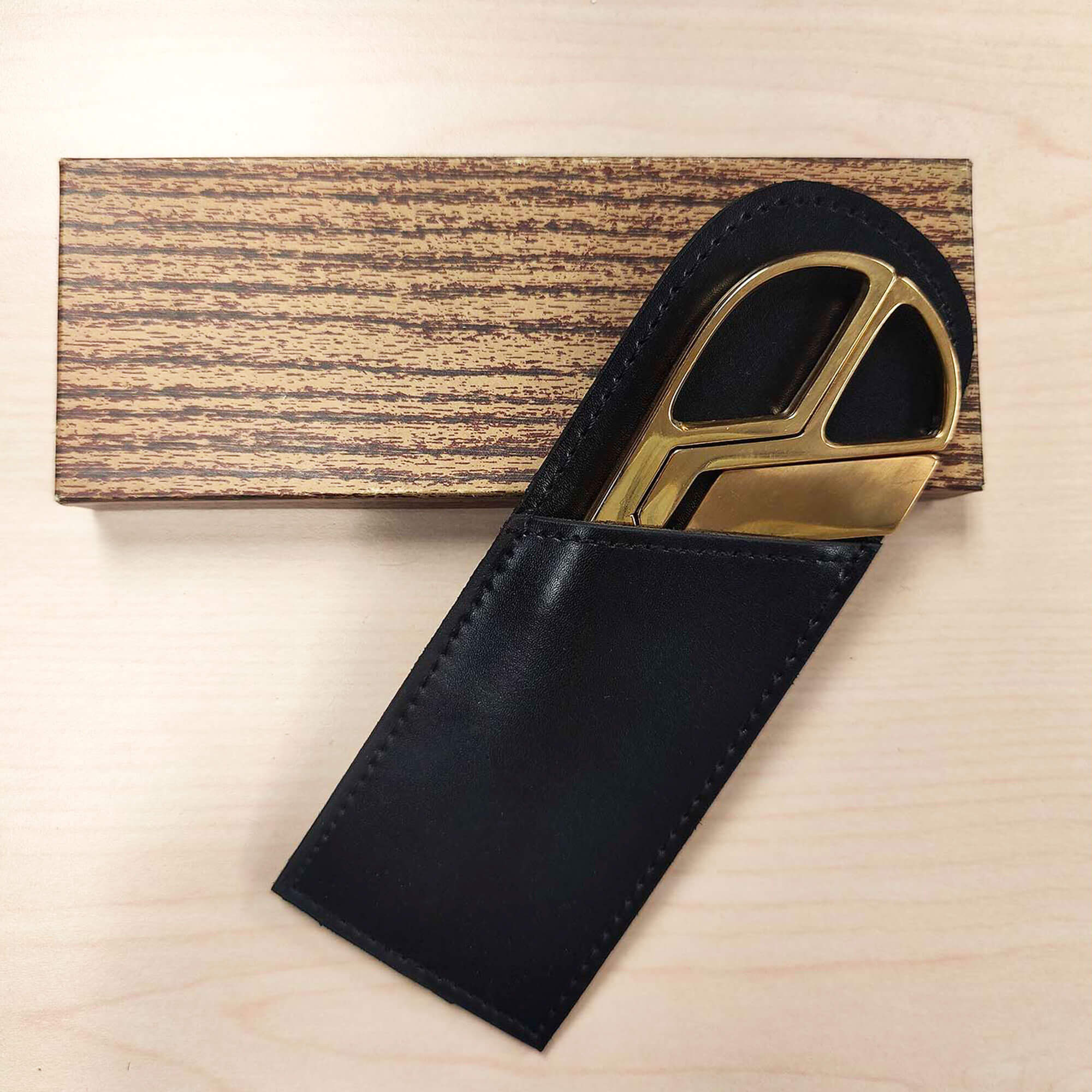 Black Bonded Leather Mini Library Set