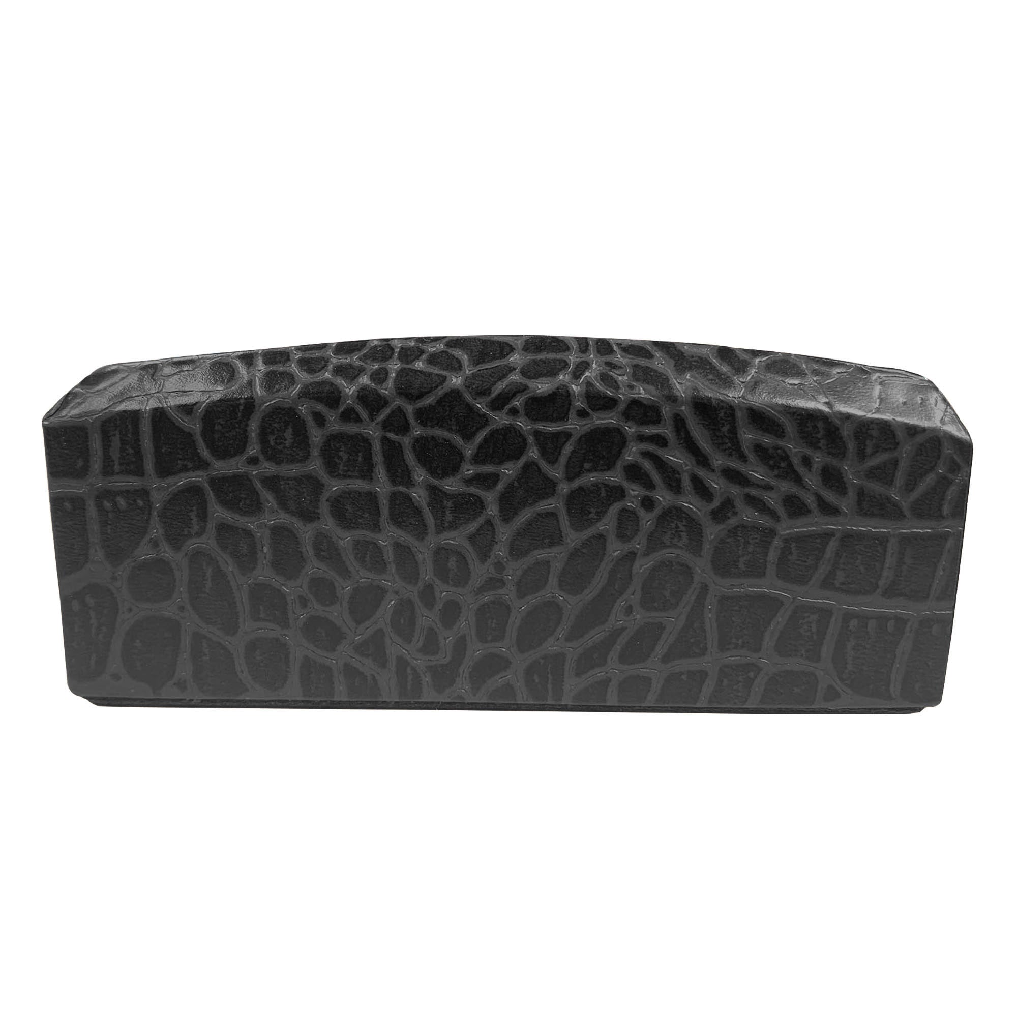 Black Crocodile Embossed Business Card Holder
