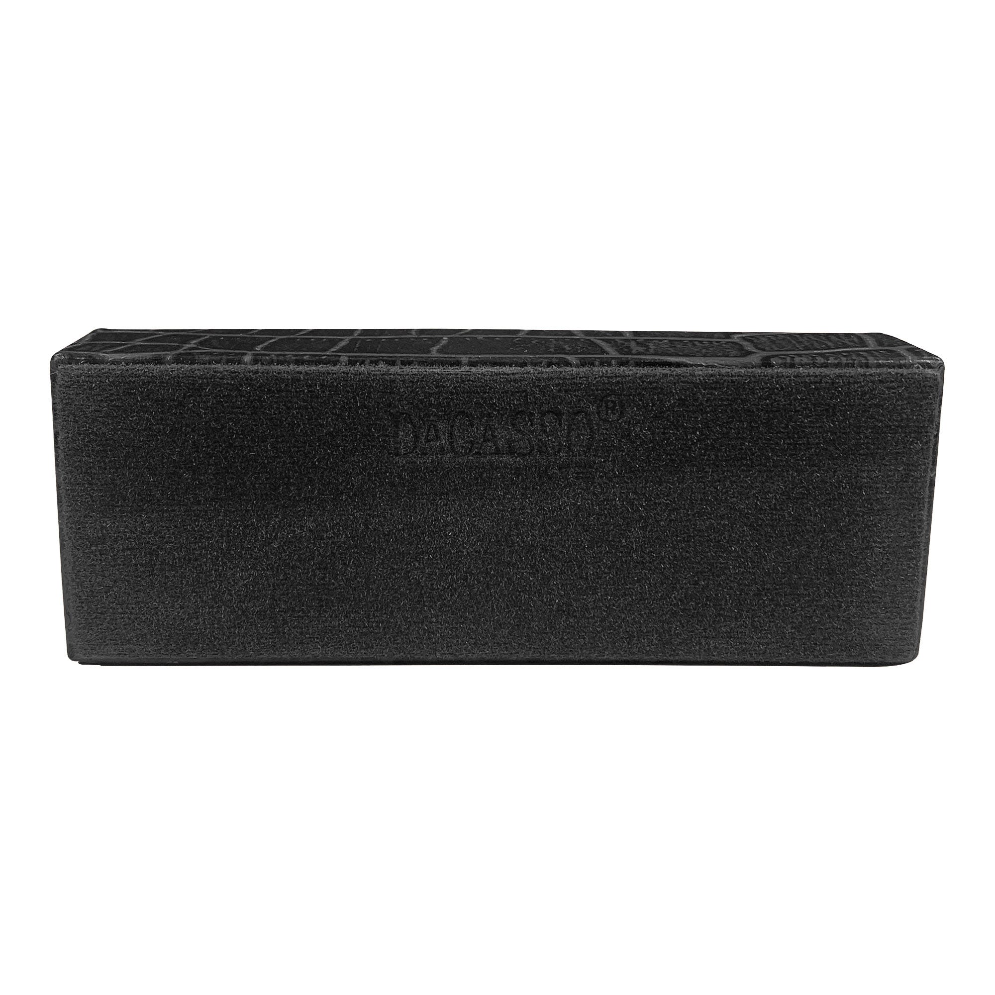 Black Crocodile Embossed Business Card Holder