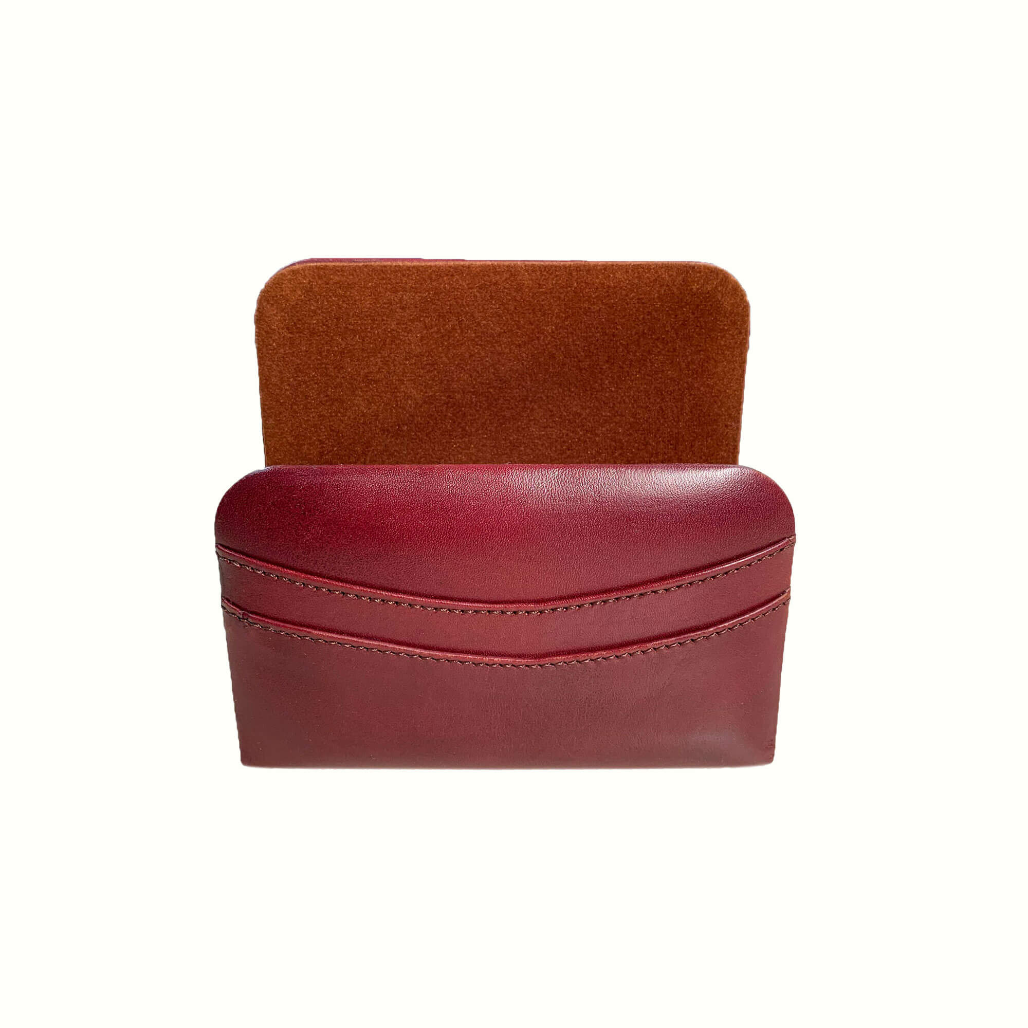 Mocha Leather Letter Holder