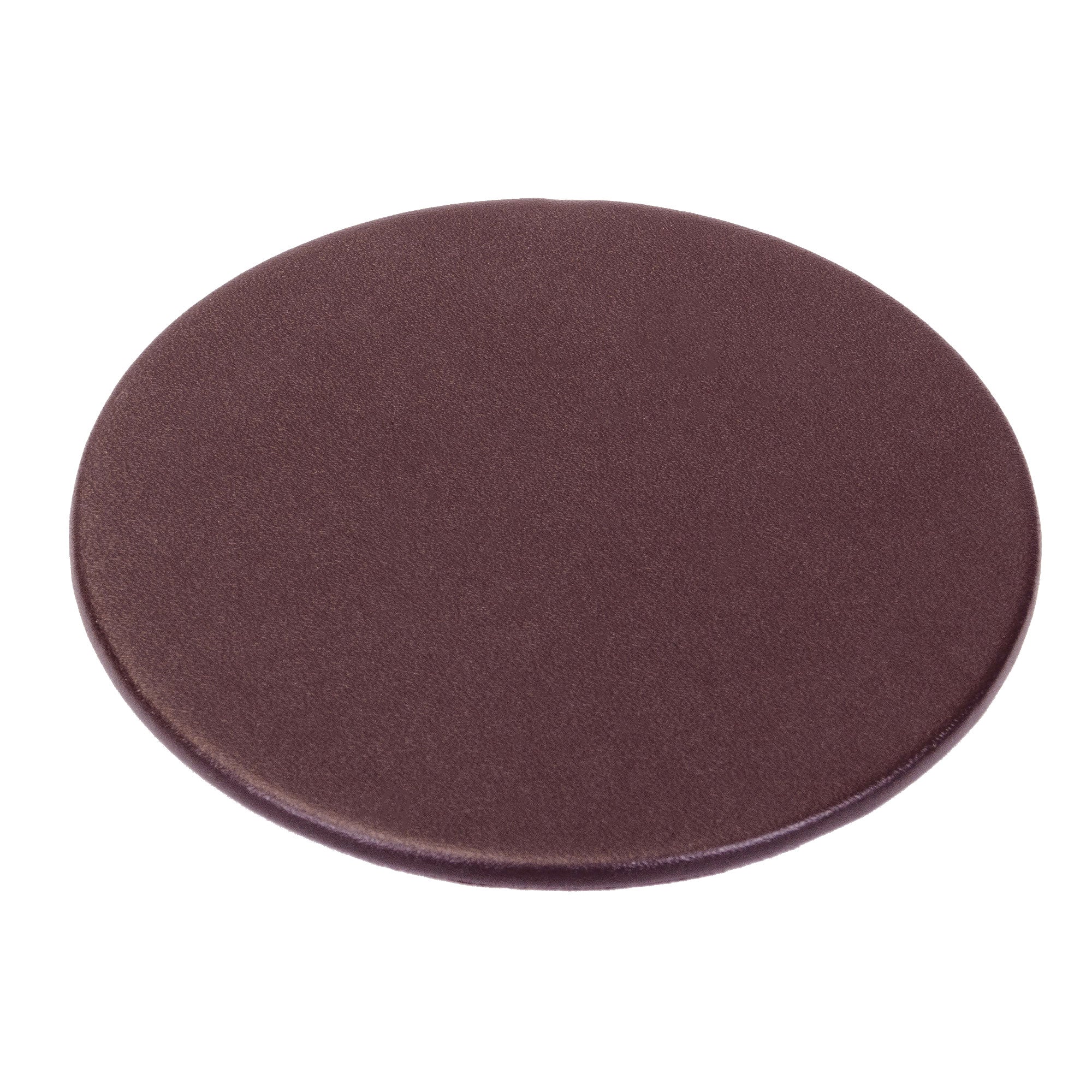 Chocolate Brown Leatherette Coaster