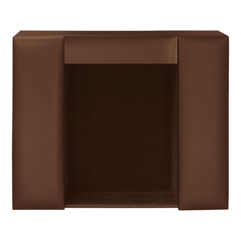 Chocolate Brown Leather Conference Room Organizer