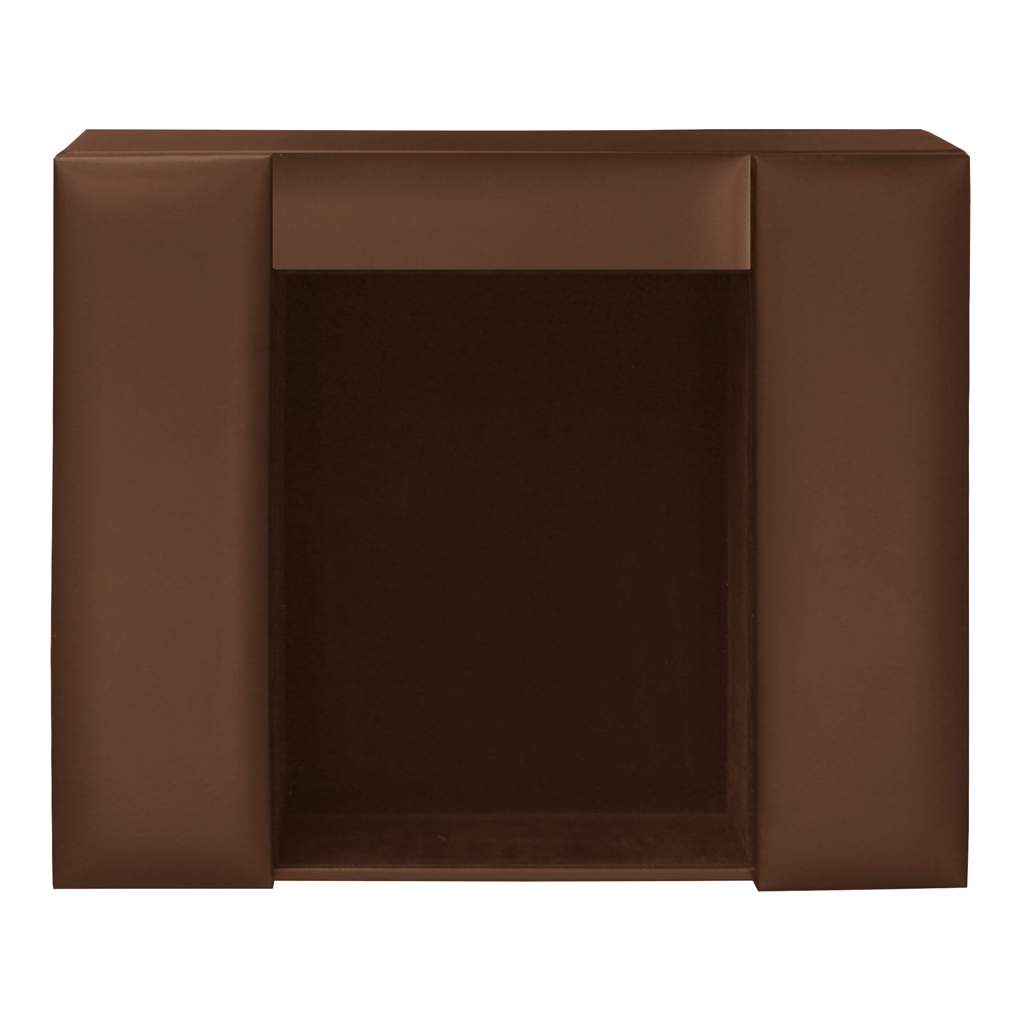 Chocolate Brown Leather Conference Room Organizer