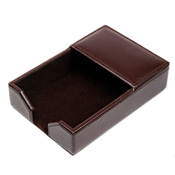 Dark Brown Bonded Leather 4" x 6" Memo Holder